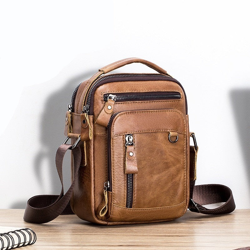 Small Genuine Leather Men’s Bag