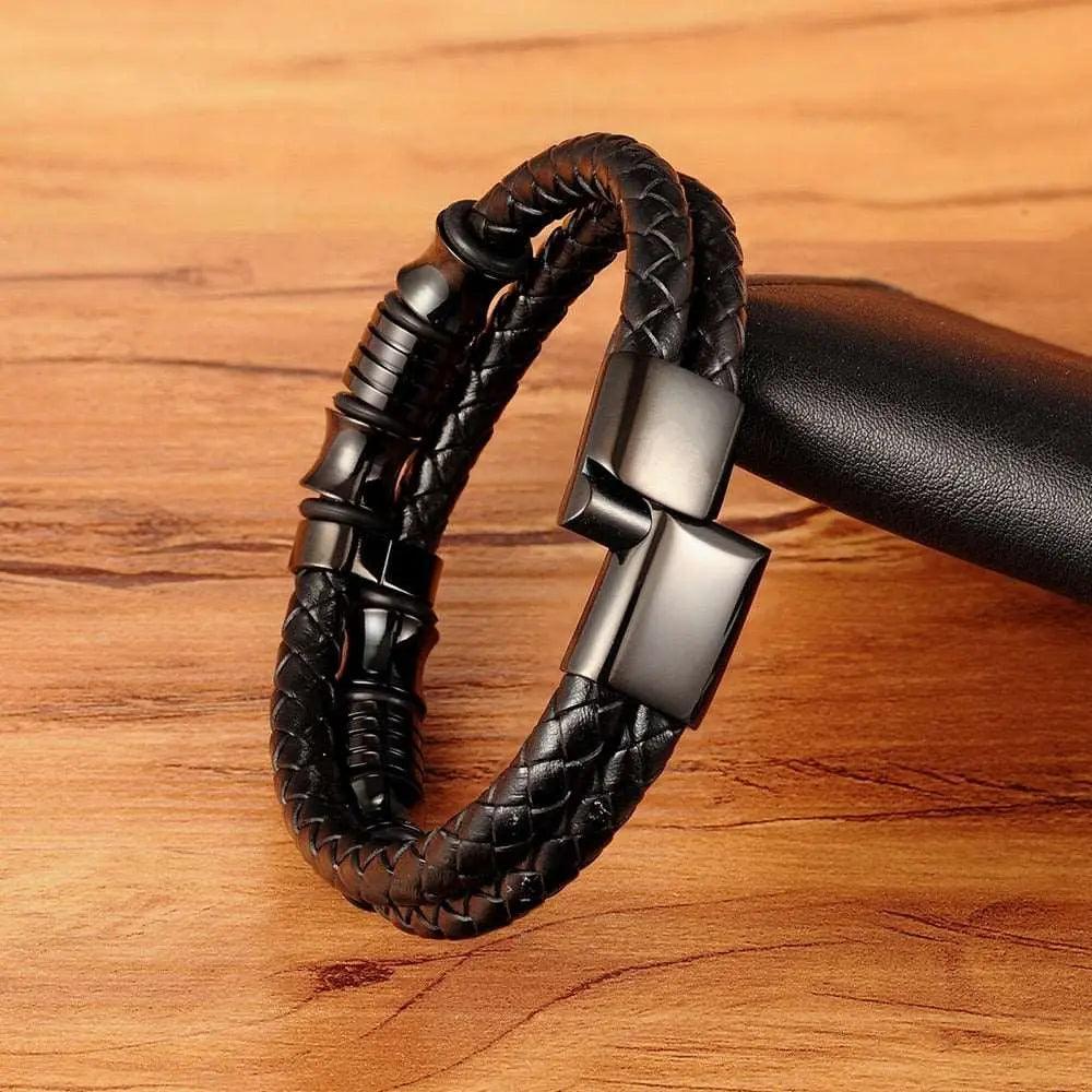 Style Premium Leather Men’s Bracelet