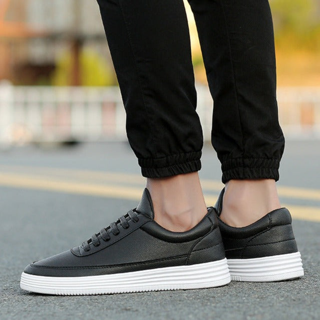 Apex Slim Leather Sneakers
