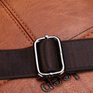 Small Genuine Leather Men’s Satchel