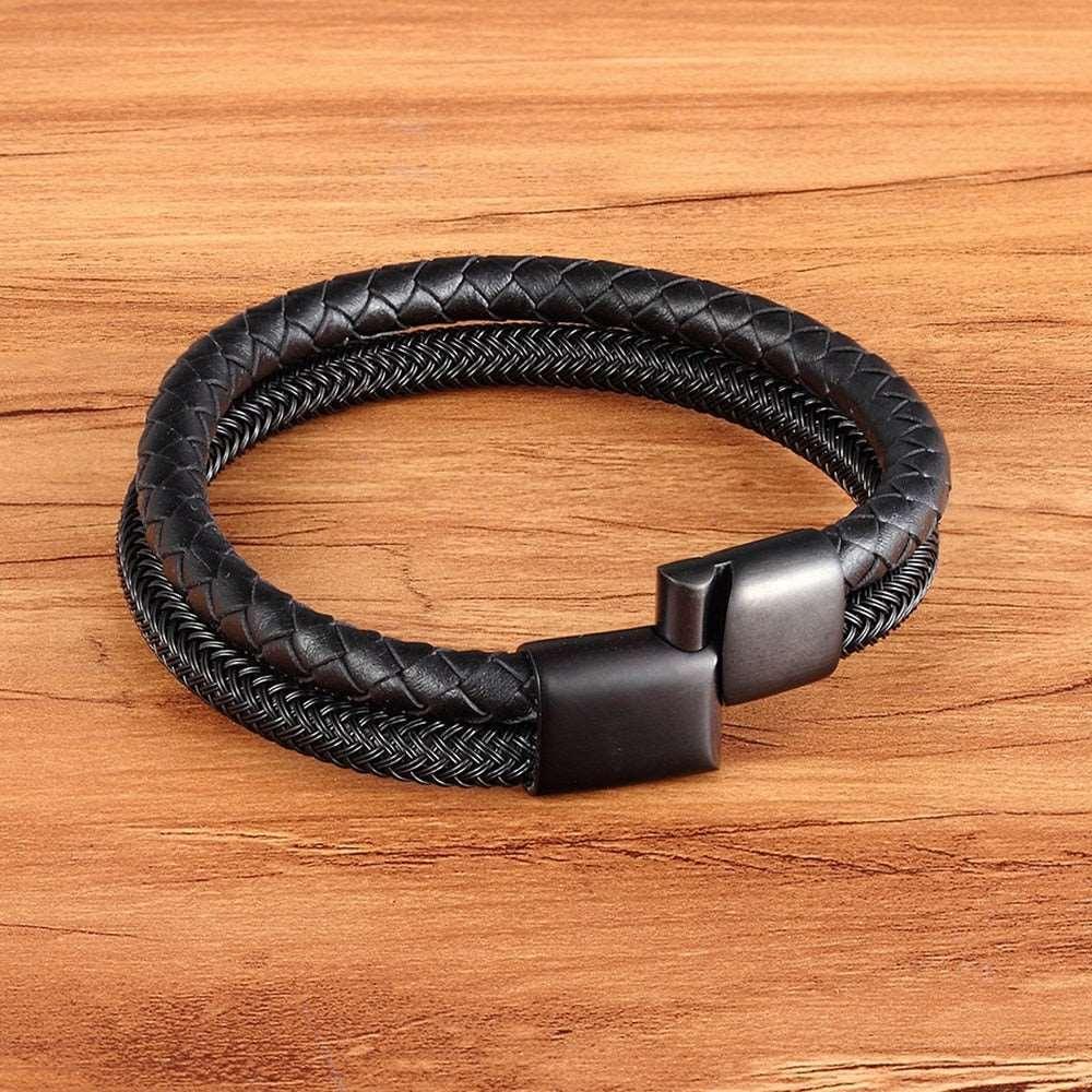 Companion Leather Men’s Bracelet