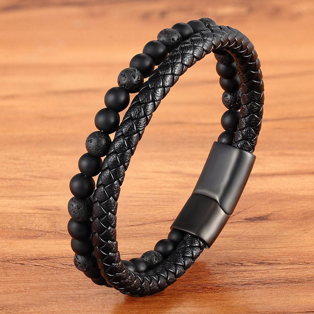 Distinctive Leather Men’s Bracelet