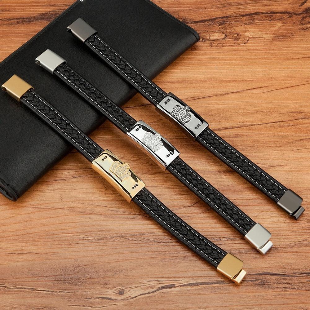 King Leather Men’s Bracelet